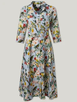 Midikleid aus Leinen