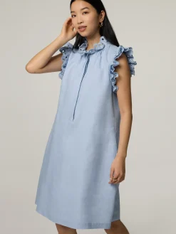 Midikleid aus Leinen