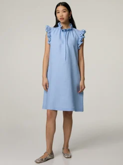 Midikleid aus Leinen