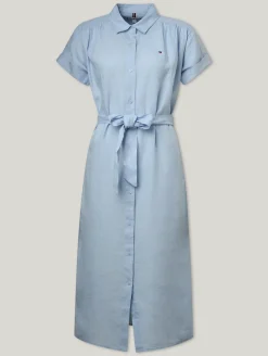 Midikleid aus Leinen