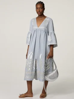 Midikleid aus Leinen