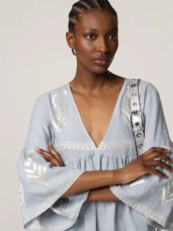 Midikleid aus Leinen