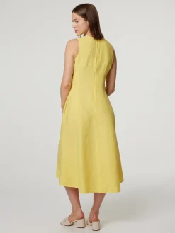 Midikleid aus Leinen