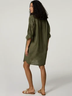 Midikleid aus Leinen