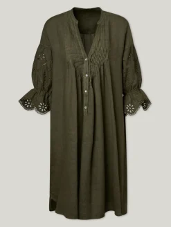 Midikleid aus Leinen