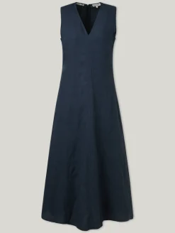 Midikleid aus Leinen