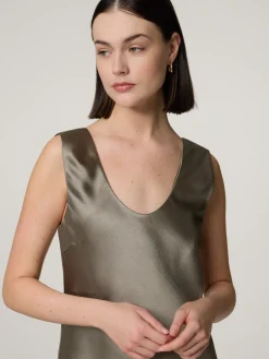 Midikleid aus Satin SASUMMA