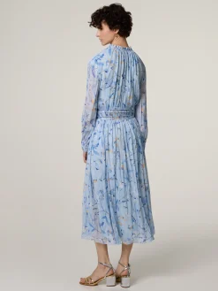 Midikleid aus Seide DAKELINA