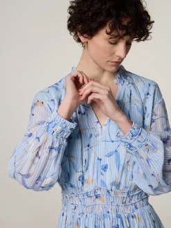 Midikleid aus Seide DAKELINA