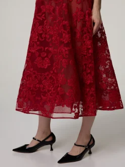 Midikleid aus Spitze