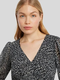 Midikleid mit Allover-Print