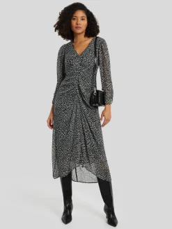 Midikleid mit Allover-Print