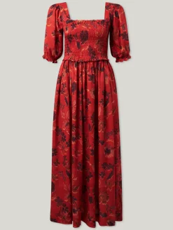 Midikleid mit Allover-Print