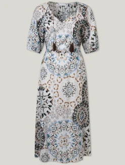 Midikleid mit Baumwolle