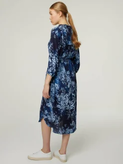 Midikleid mit Blumen-Print