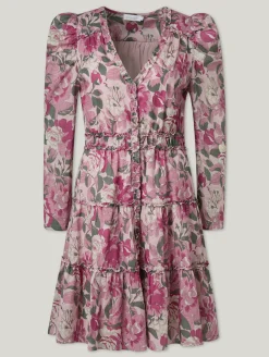 Midikleid mit Blumenprint