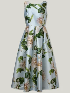 Midikleid mit Blumenprint