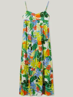 Midikleid mit Blumenprint