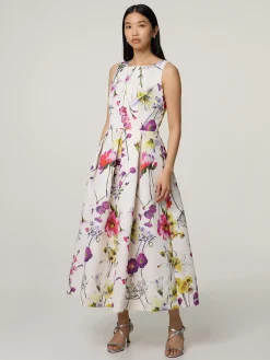 Midikleid mit Blumenprint