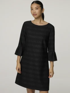 Midikleid mit Glitzerstreifen