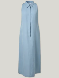 Midikleid mit Leinen