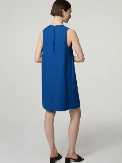 Midikleid mit Leinen