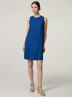 Midikleid mit Leinen