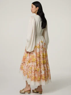 Midikleid mit Leinen SASIA