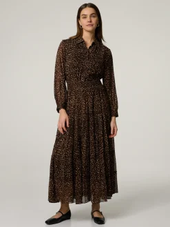 Midikleid mit Leo-Print