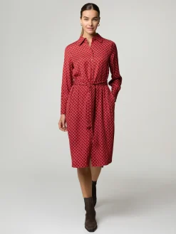 Midikleid mit Logo-Print