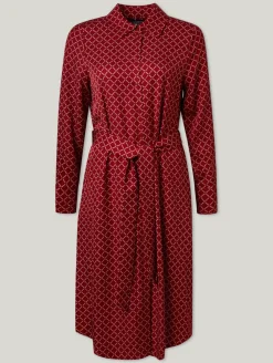 Midikleid mit Logo-Print