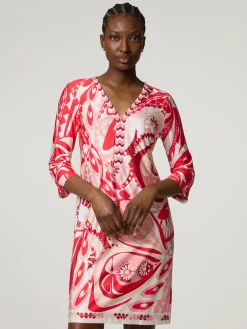 Midikleid mit Muster