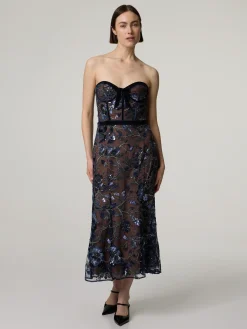 Midikleid mit Pailletten CLIMBING