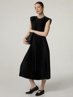 Midikleid mit Plissee