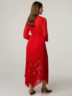 Midikleid mit Plissee