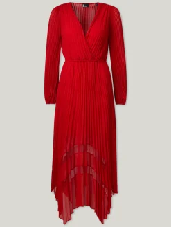 Midikleid mit Plissee