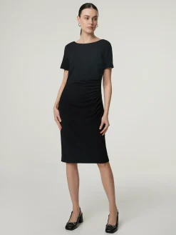 Midikleid mit Raffung