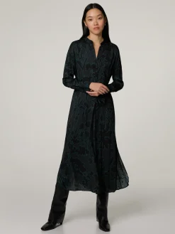 Midikleid mit Seide DAWIN