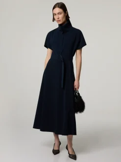 Midikleid mit Stehkragen