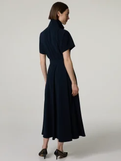 Midikleid mit Stehkragen