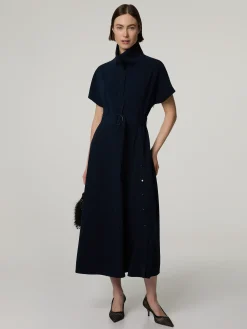 Midikleid mit Stehkragen