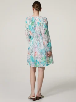 Midikleid mit Stickereien