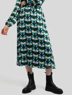 Midirock mit Print CICAMEE