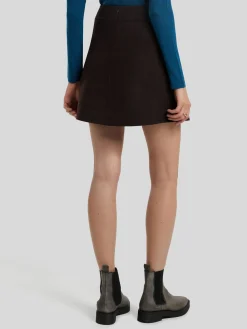 Minijupe aus Wolle LOREA