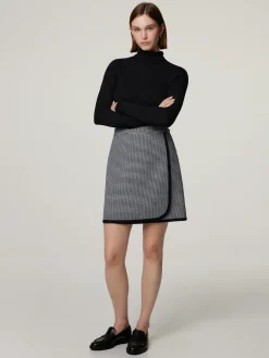 Minijupe in Wickeloptik