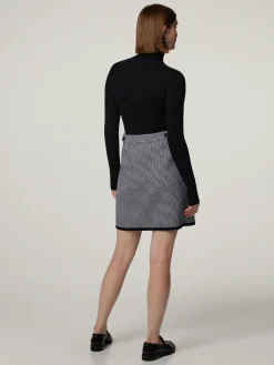 Minijupe in Wickeloptik