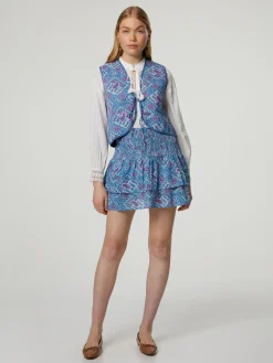 Minijupe mit Paisley- Print