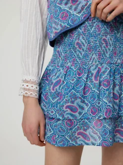 Minijupe mit Paisley- Print