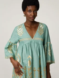 Minikleid aus Leinen