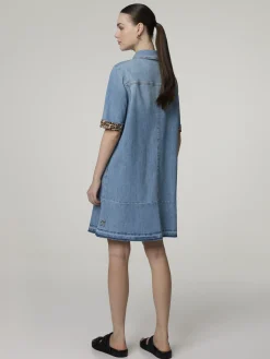 Minikleid im Denim-Look